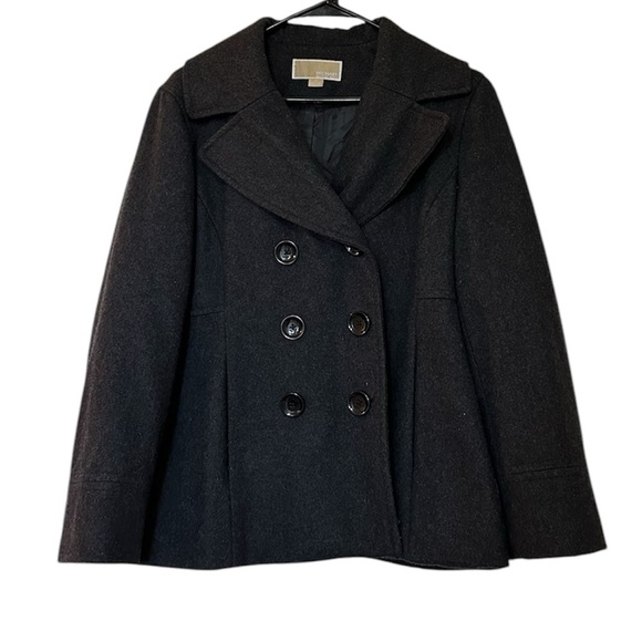 Jackets & Blazers - MICHAEL Michael Kors Double Breasted Peacoat Jacket Charcoal Gray Women’s sz L
